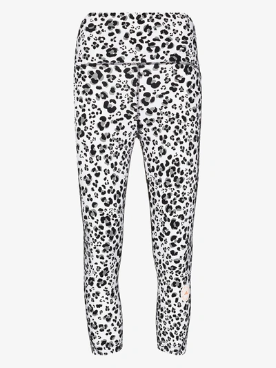 Shop Adidas By Stella Mccartney Truepurpose Leopard Print Leggings In White