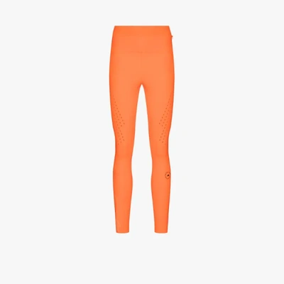 Shop Adidas By Stella Mccartney Truepace High Waist Leggings In Orange