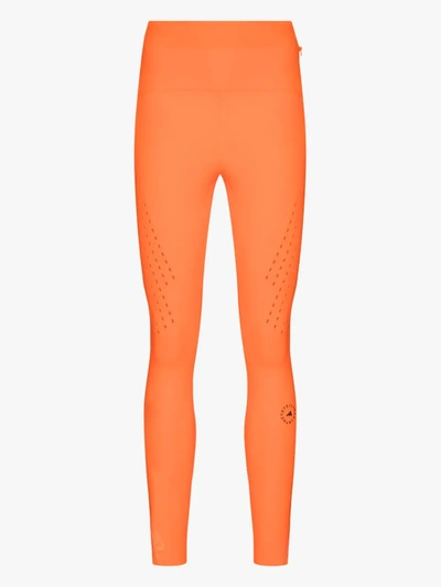 Shop Adidas By Stella Mccartney Truepace High Waist Leggings In Orange