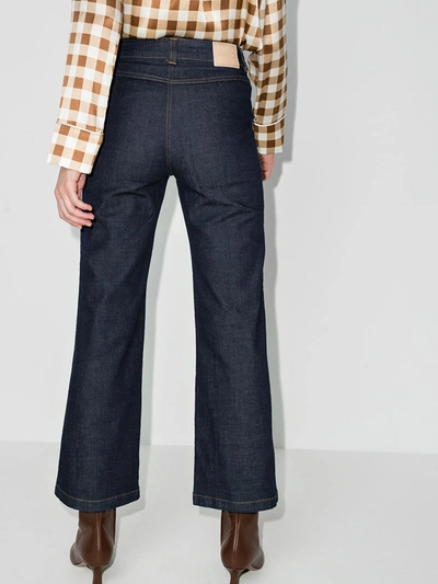 Shop See By Chloé Pocket Detail Kick Flare Jeans In Blue