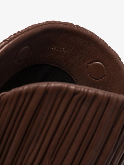 Shop Neous Brown Pluto Leather Clutch Bag
