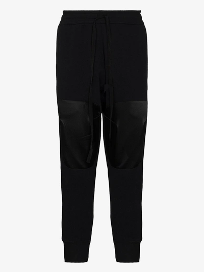 Shop Nahmias Gym Panelled Cotton Sweatpants In Black