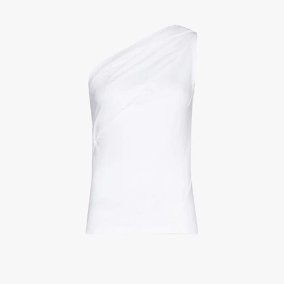 Shop Rta Lynette One Shoulder Top In White