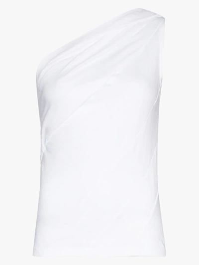 Shop Rta Lynette One Shoulder Top In White