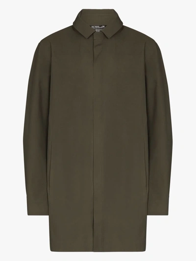 Shop Arc'teryx Green Keppel Trench Coat