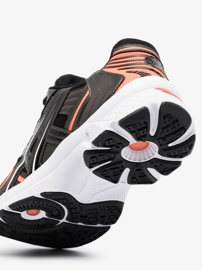 Shop Asics Black And Orange Gel-kyrios Sneakers