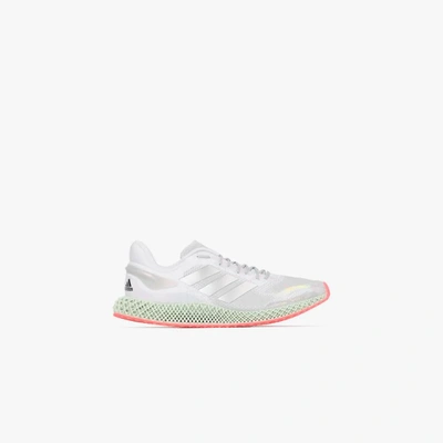 Shop Adidas Originals White 4d Run 1.0 Sneakers In Green