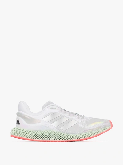 Shop Adidas Originals White 4d Run 1.0 Sneakers In Green