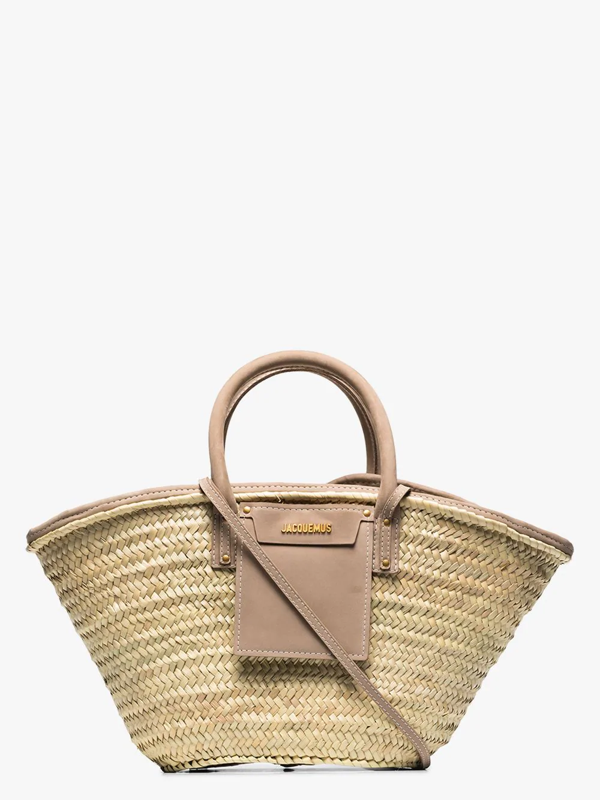 Jacquemus Neutral Le Panier Soleil Straw Tote Bag In Neutrals ModeSens