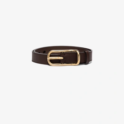 Shop Chloé Brown Thin Leather Belt