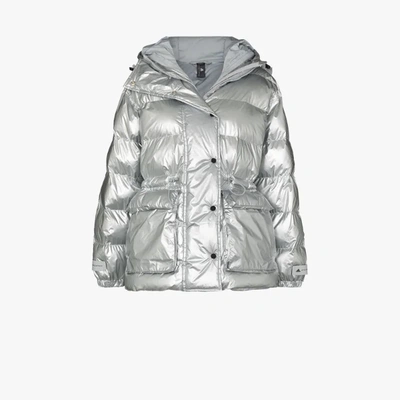 Shop Adidas By Stella Mccartney Metallic Puffer Jacket