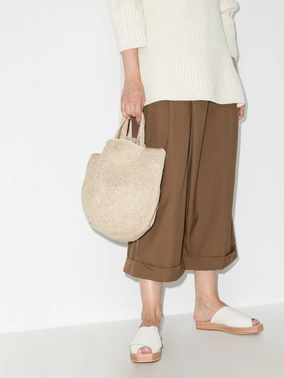 Shop Lauren Manoogian Neutral Bowl Tote Bag In Neutrals