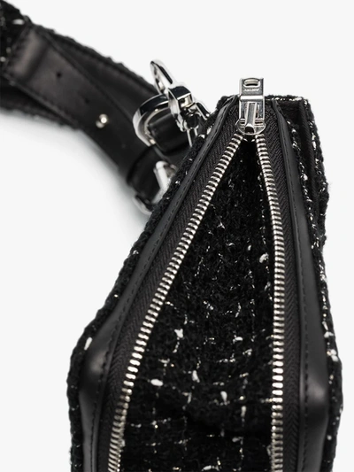 Shop Amiri Black Bouclé Harness Bag