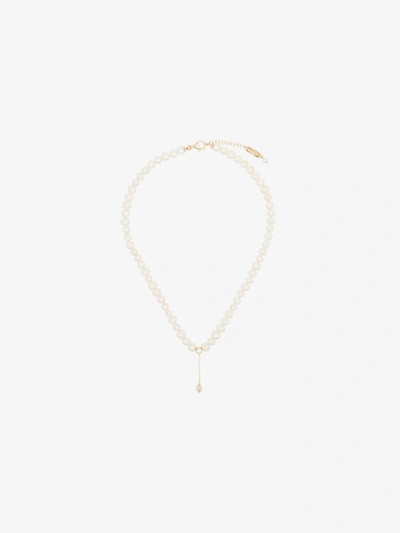 Shop Apples & Figs Gold-plated Deep In Love Pearl Necklace In White