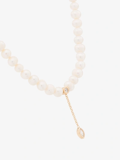 Shop Apples & Figs Gold-plated Deep In Love Pearl Necklace In White