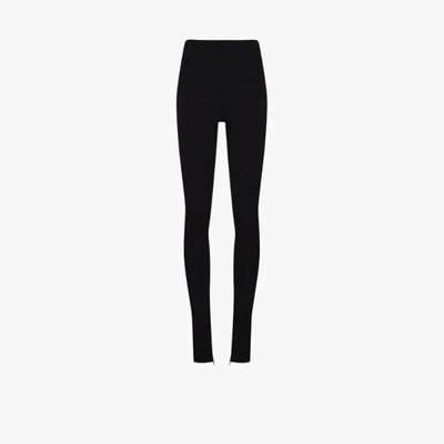 Shop Wardrobe.nyc X Browns 50 Black Side Zip Leggings