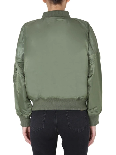 Shop Alpha Industries "ma-1 0s" Bomber In Green