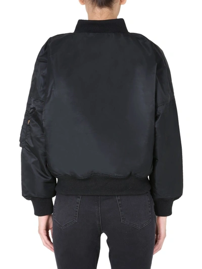 Shop Alpha Industries "ma-1 0s" Bomber In Black