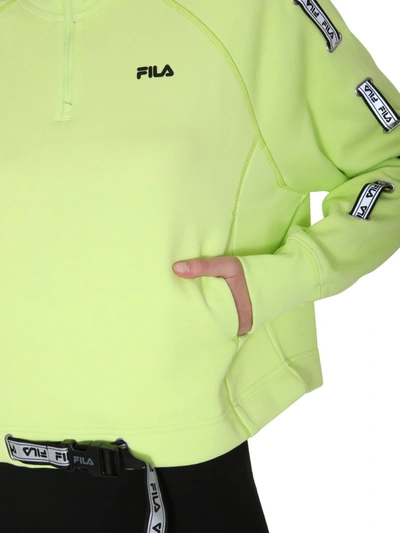 Shop Fila "ugur" Sweatshirt In Green