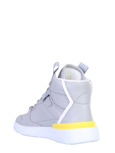 Shop Givenchy "wing" High Sneakers In Grey