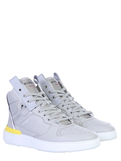Shop Givenchy "wing" High Sneakers In Grey