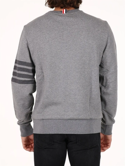 Shop Thom Browne 4 Bar Sweatshirt Gray In Grey