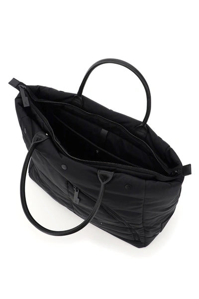 Shop A-cold-wall* A Cold Wall Padded Zip Tote Bag In Black 2 Blak