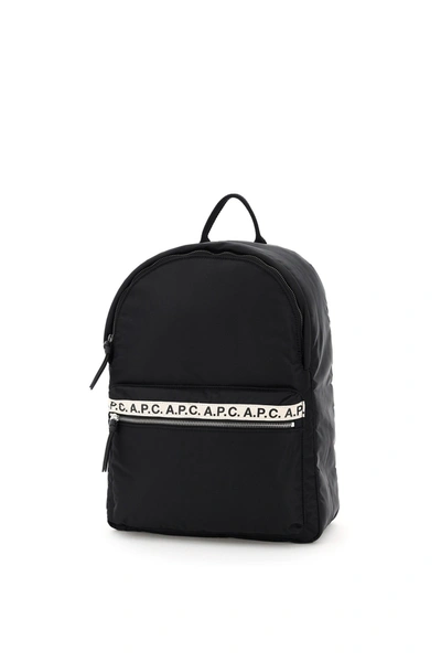 Shop A.p.c. Repeat Nylon Backpack In Noir