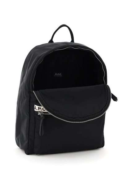 Shop A.p.c. Repeat Nylon Backpack In Noir