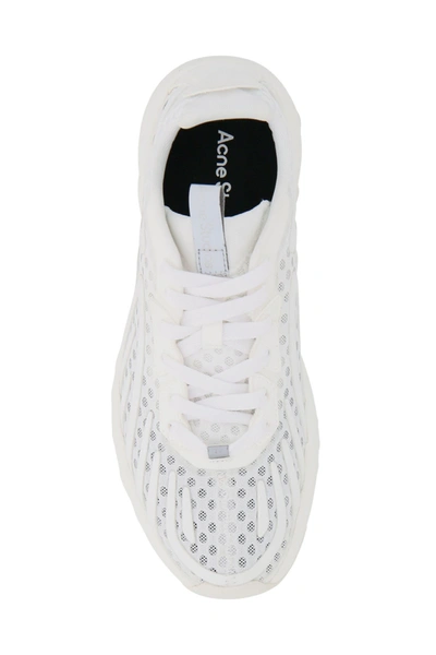 Shop Acne Studios Trail Mesh Sneakers In White