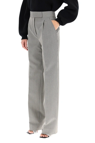Shop Alexander Wang Houndstooth Trousers In Black White