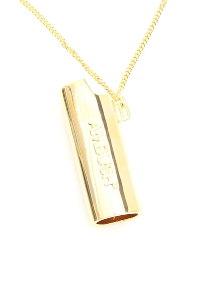 Shop Ambush Lighter Case Necklace In Gold