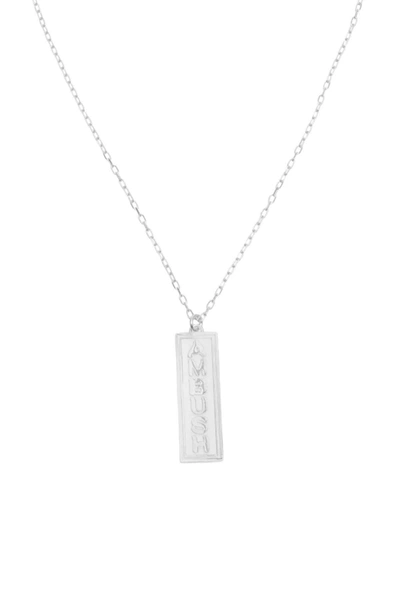 Shop Ambush Ofuda Necklace In Silver