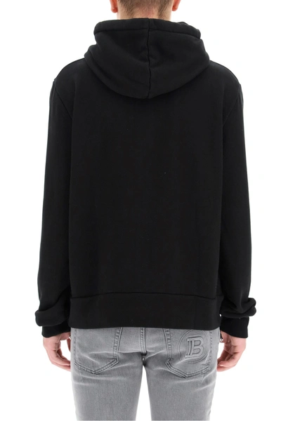 Shop Amiri Classic Logo Hoodie In Black