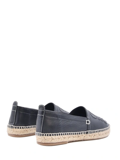 Shop Loewe Anagram Espadrilles In Black