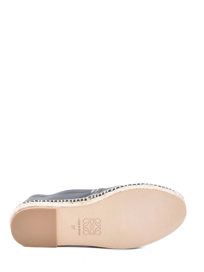 Shop Loewe Anagram Espadrilles In Black