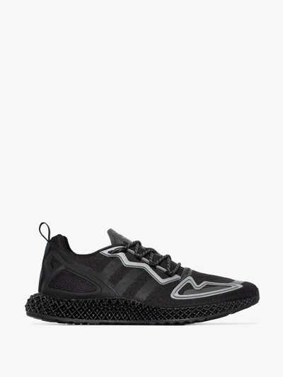 Shop Adidas Originals Black Zx 2k 4d Sneakers