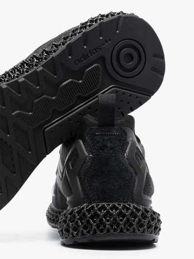 Shop Adidas Originals Black Zx 2k 4d Sneakers