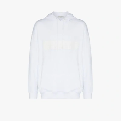 Shop Givenchy Kapuzenpullover Mit Logo-print In Weiss