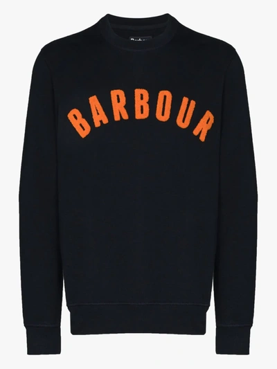 Shop Barbour Prep Logo Sweatshirt In Blue