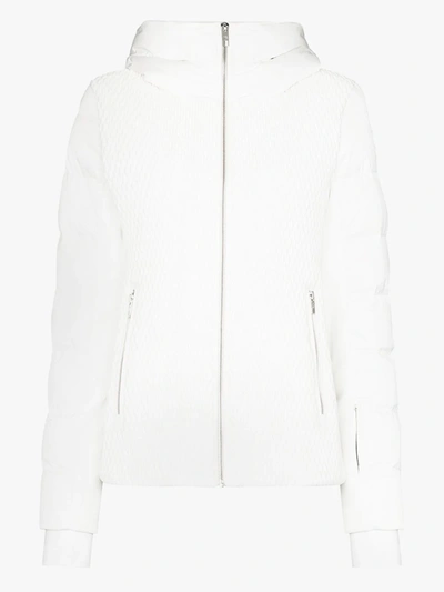 Shop Fusalp Roxane Hooded Puffer Jacket In White