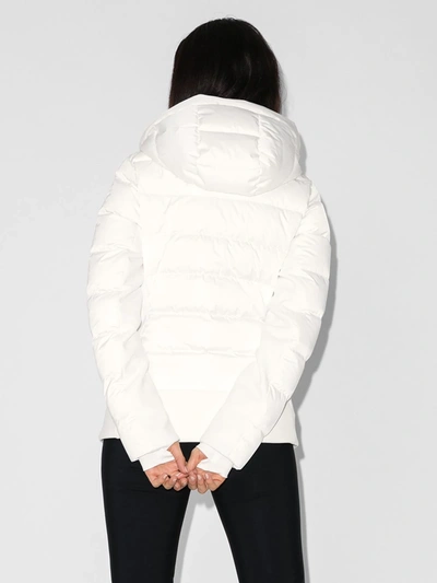 Shop Fusalp Roxane Hooded Puffer Jacket In White