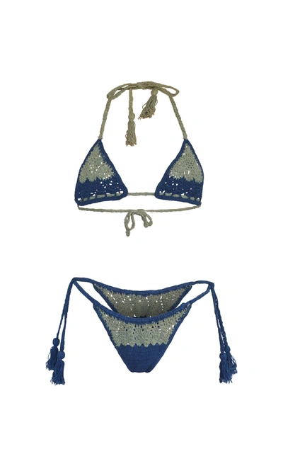 Shop Akoia Swim Rica Bikini In Blue