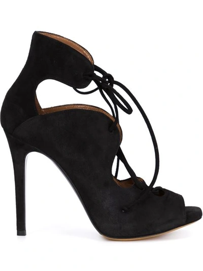 Tabitha Simmons Reed Suede Lace-up Ankle Boots In Black