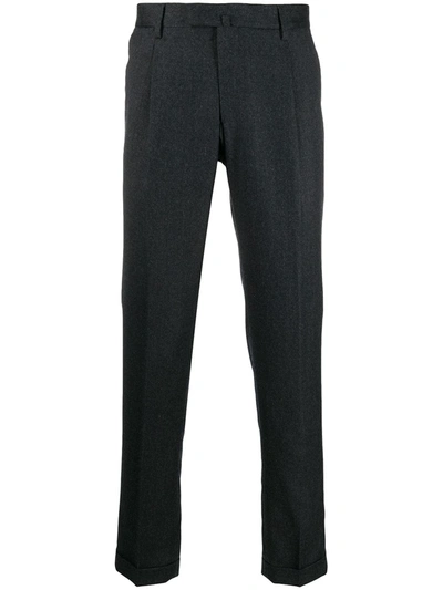 Shop Briglia 1949 Wool Straight-leg Trousers In Grey