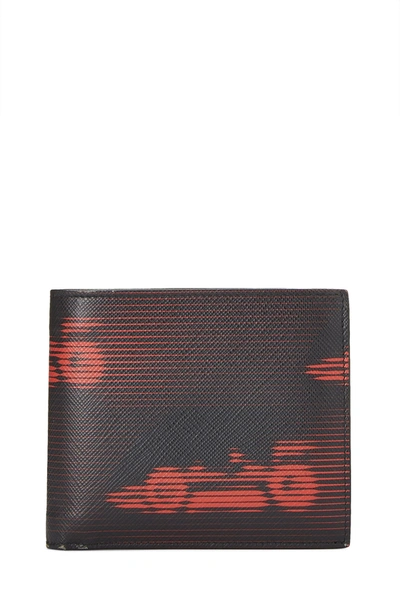 Prada Saffiano Bicolor Wallet-on-Chain, Red/Black (Rosso+Nero)