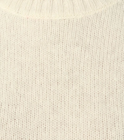 Shop Apc Léonie Wool Sweater In White