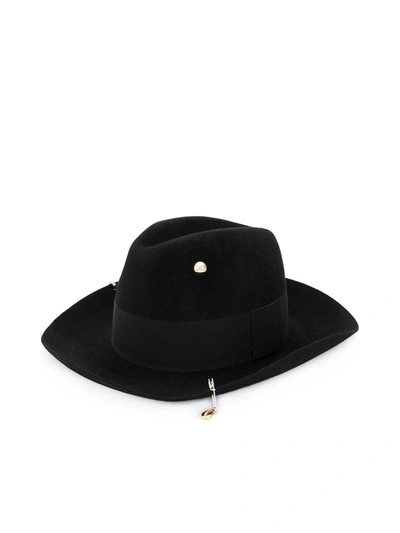 Shop Ruslan Baginskiy Fedora Hat In Black Black