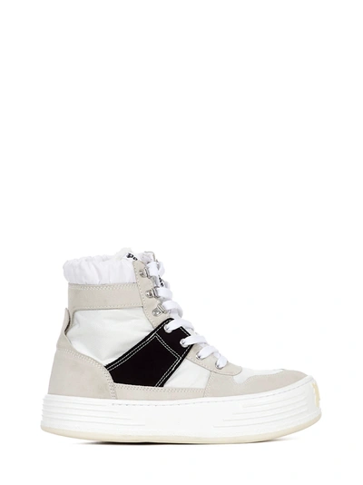 Shop Palm Angels Snow High Top Sneakers In White