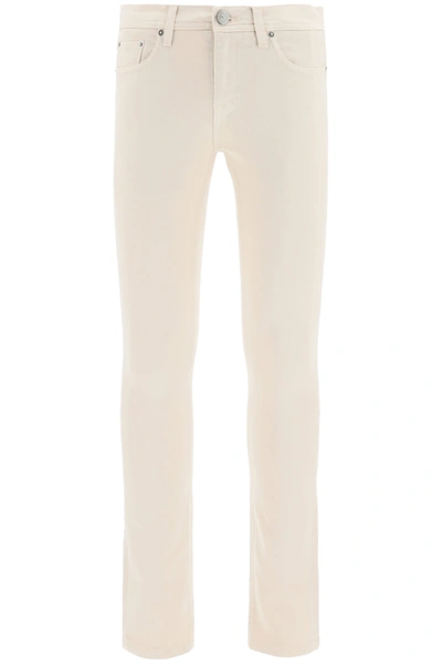 Shop Etro Slim Fit Basic Jeans In Off White (beige)